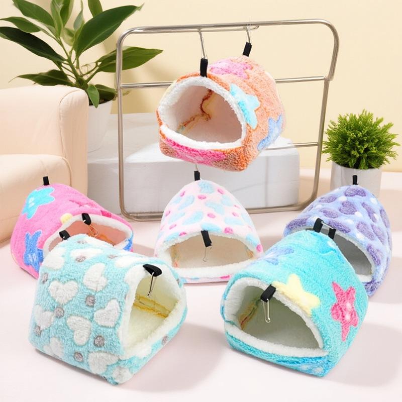 Zuckergleiter Warmes Winter-Baumwollnest Korallen-Samt-Hängematte Kleintierbedarf Eichhörnchen Baumwoll-Hängehöhle