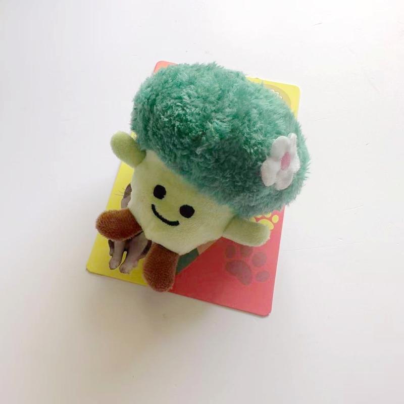 Junchu Plush Squeaky Broccoli Dog Toy - 2 Pack