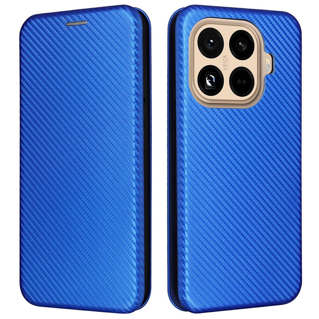 For Xiaomi 15T Pro Case Carbon Fiber Texture Drop-Proof PU Leather Phone Cover
