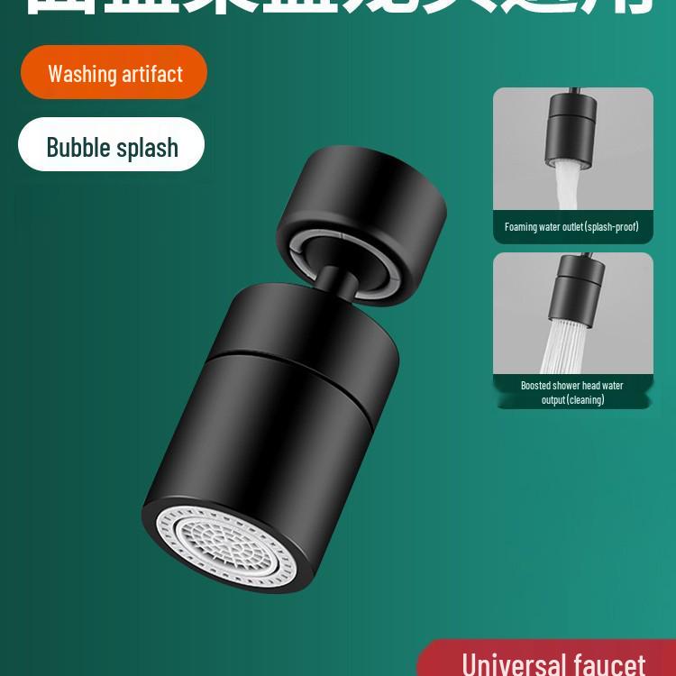 Universal 30-Day Return Kitchen Faucet Extender with Rotating Filter and Pressurized Bubbler