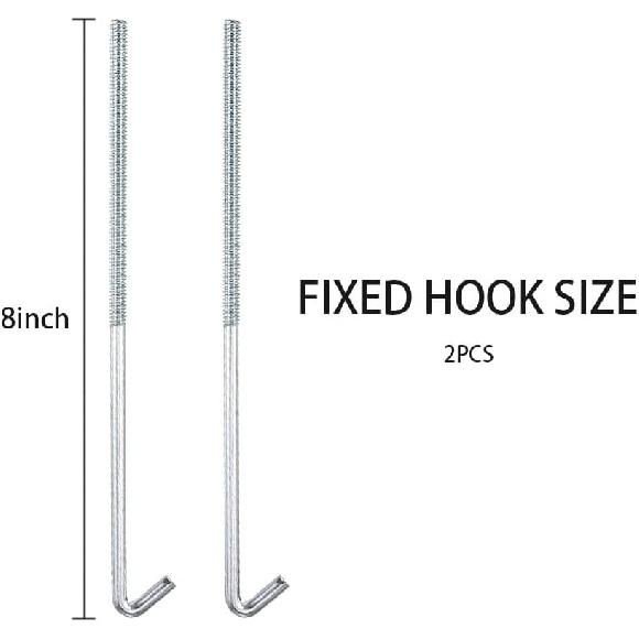 Car Battery Hold Down J Bolts,18-8(304) Stainless Steel Battery Hold Down Bracket J Hooks,Universal Battery Hold Down Kit For Firmly Support Car