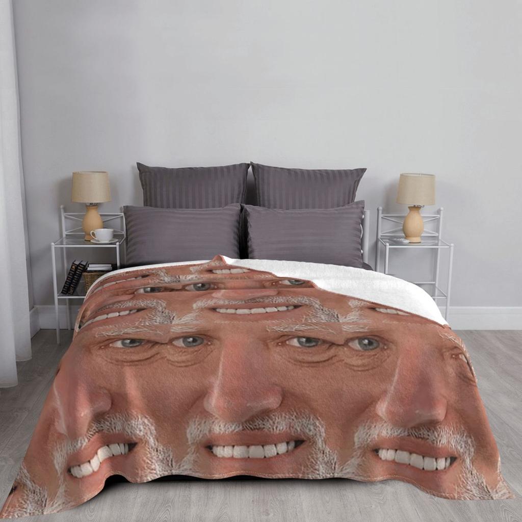Hide The Pain Harold Meme Blanket Soft Warm Flannel Throw Blanket Bedspread for Bed Living room Picnic Travel Home Couch