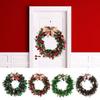 Handmade Christmas Color Strip Wreath Colorful Christmas Decoration Wreath  Indoor