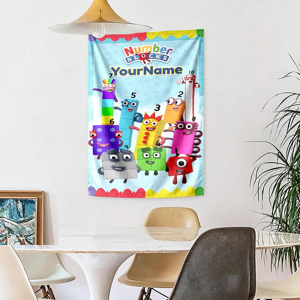 Numberblocks Personalizzato Con Il Tuo Nome Decorazione Murale Arazzo Artistico Per Memoriale Di Animali Domestici Compleanno Matrimonio Sfondo Festa Regalo Di Famiglia