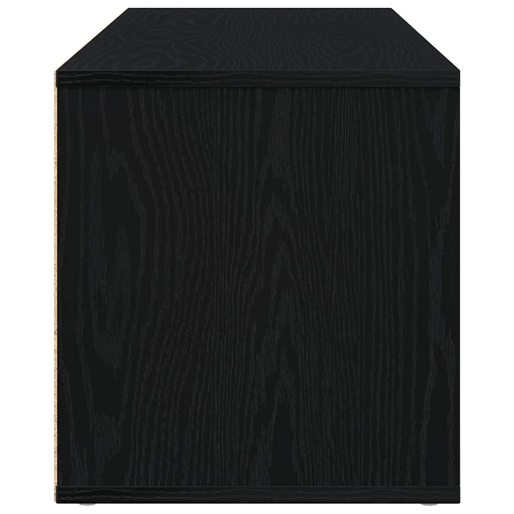 TV Cabinet Black Oak 120 X 34 X 37 Cm Particleboard