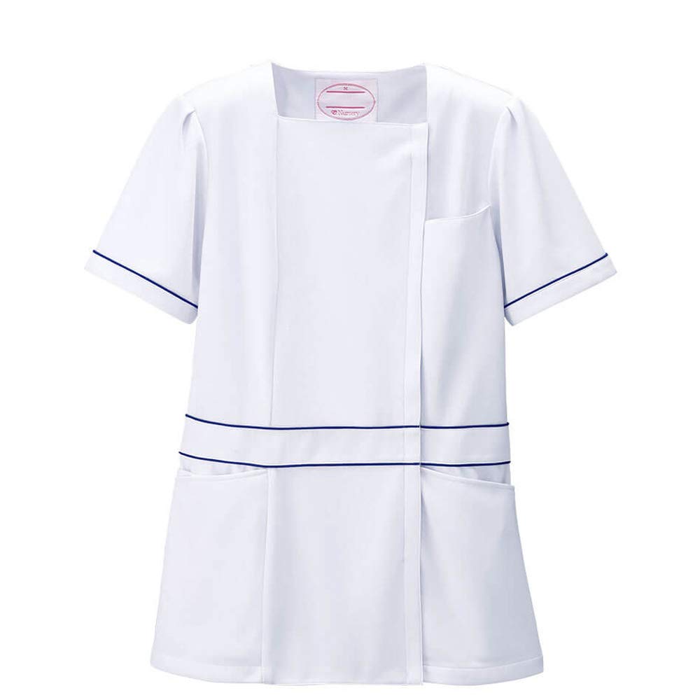 

Медицинский халат Nursery Active Stretch Neo UV для размера 9116201A, куртка с заниженной талией, высокая эластичность, непрозрачная, устойчивая к складкам, отводящая пот, белый