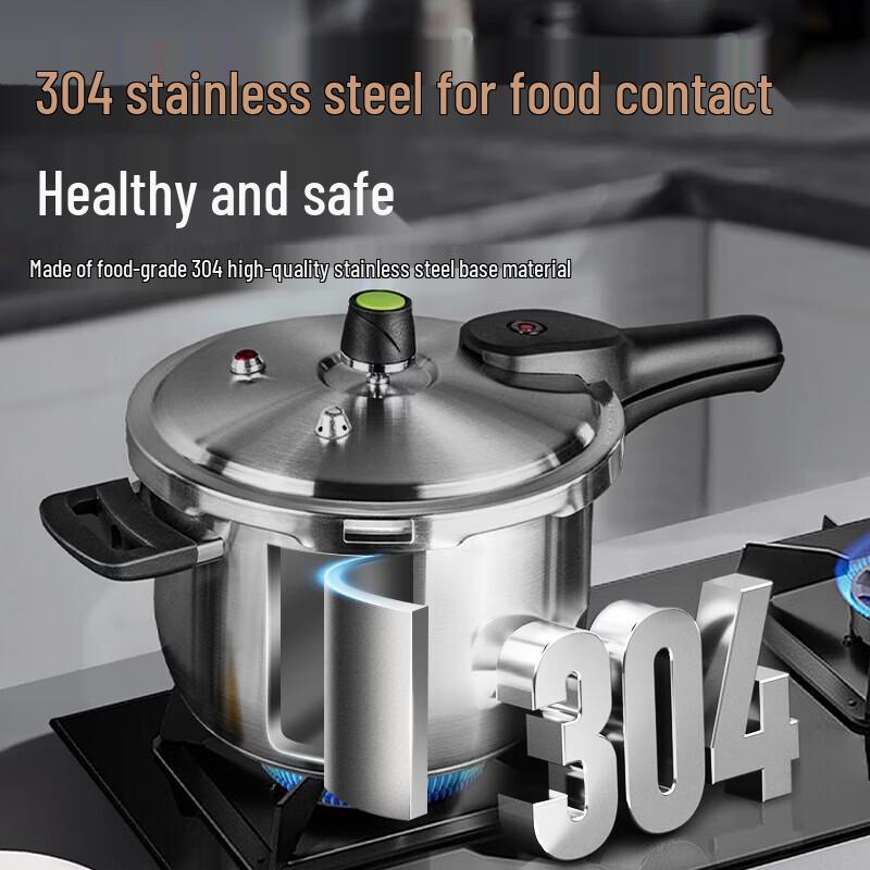 ASD 6.5L 304 Stainless Steel Multi-Hob Pressure Cooker
