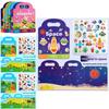 Kinder-Stickerbuch mit wiederverwendbarem Papier und Blasenstickern für frühes Lernen und Gehirnentwicklung