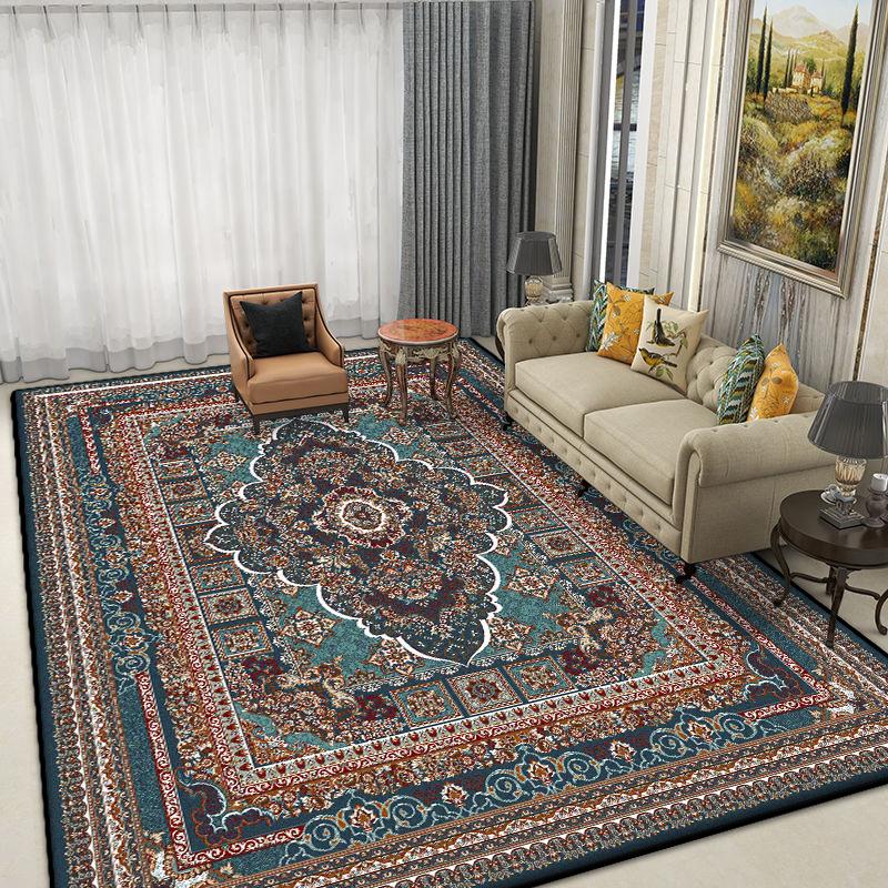 Boho Style Carpet Living Room Antiskid Easy Cleaning Sofa Tables Mat Fluffy Soft Office Lounge Rug Large Area Machine Washable