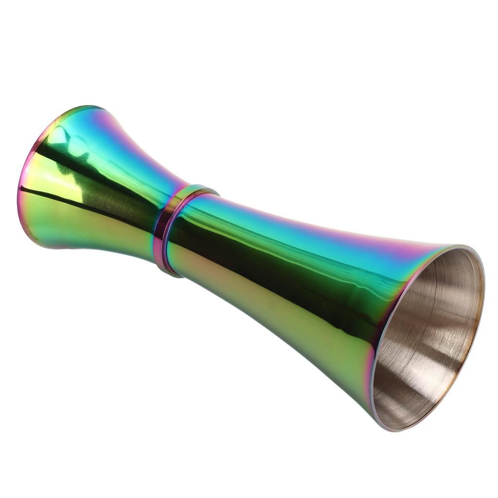 Double Jigger 304 Stainless Steel Thicken Design Wide Opening Glossy Appearance Easy Cleaning Alcohol Measuring Tool