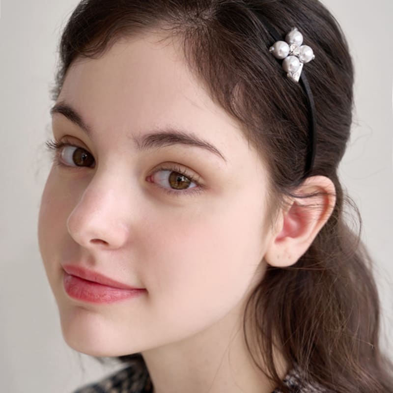 Jean Paul Clarisse Pearl Flower Hairband LFHB0303
