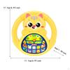 Kids Steering Wheel Toy Early Educational Game Portable Funny Cute Simulated Driving Controller for