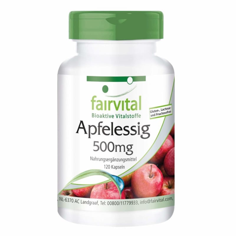 

Fairvital Apple Cider Vinegar Capsules 500 mg 120 Capsules