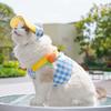 Cartoon Pet Harness Leash Sun Hat Set Cute Kitten Puppy Costume Cat Small Dogs Vest Harness Rope Cap Outdoor Supplies