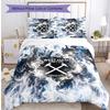 Set Lenzuola Stampato West Ham United Football 3 Pezzi, Comodo Set Copripiumino per Camera da Letto Amico della Pelle