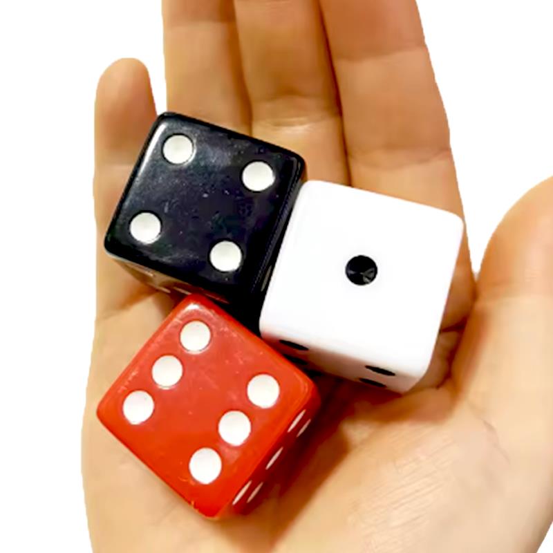 5PCS Acrylic Dice 25MM Family Party Fun Role Playing Classroom Math Counting Teaching Board Games Accessories