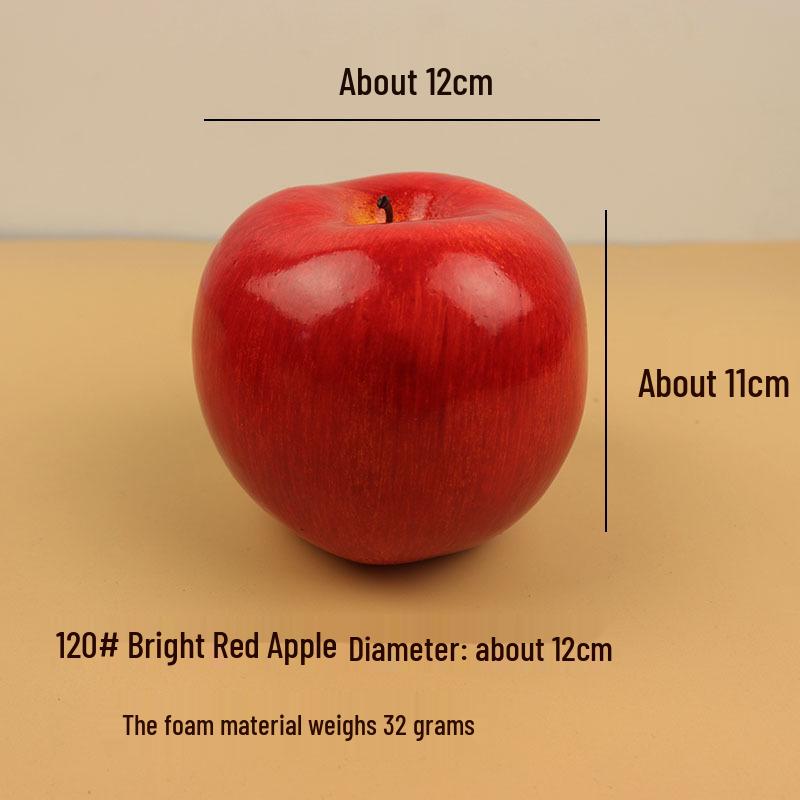 Red Apple, Orange, Grape, and Banana Fake Fruit Model for Decoration