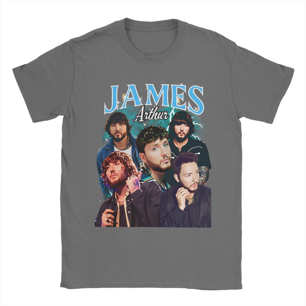 Unisexs James Arthur world tour T Shirt  100 Cotton Clothes Casual Short Sleeve Crewneck Tee Shirt Plus Size TShirts