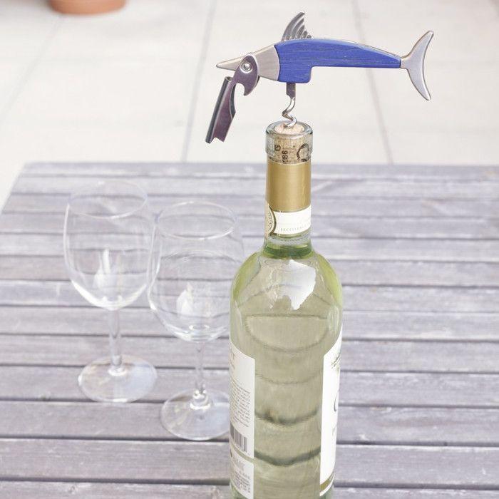 Corkscrew - Kikkerland - Fish - 3 In 1 - Practical - Original