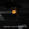 Waterproof LED Bike Rear Light High Brightness Bike Safety Warning Light  Riding Supplies