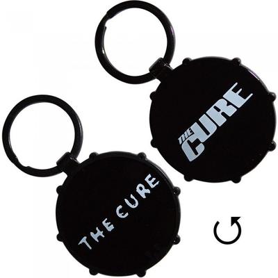 Breloczek do kluczy dwustronny z logo The Cure