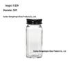 Bamboo Lid Glass Spice Jar with Flip-Top