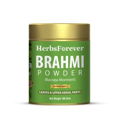 Herbsforever Brahmi Powder Ayush Certified, High Strength Brahmi Powder | 100gm 0.2lbs