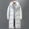 Men's Down Jacket Long  Winter New Thickened Coat Couple Clothes