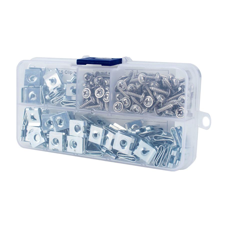 200X Speed Festeers U Mutters Selvskjærende Skrue Spire U Clips M3*12(100) No4(100)