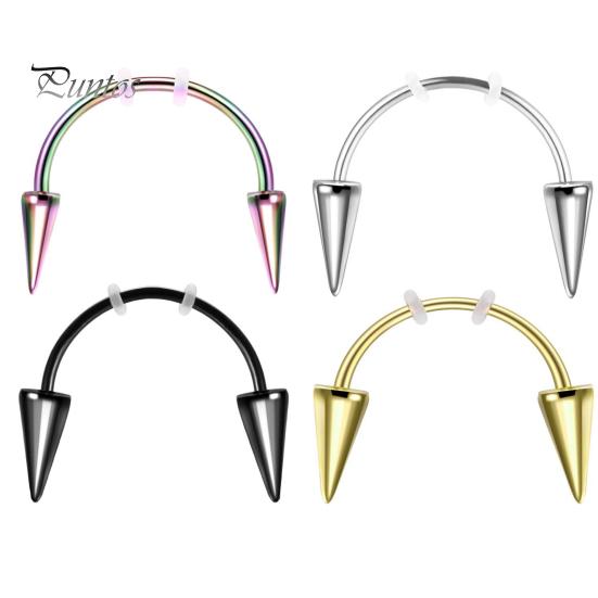 

4 шт., кольца-обручи для губ, ювелирные изделия для пирсинга, полированная поверхность, не раздражающие зубы тигра, ногти для губ, реквизит для фотосессии на Хэллоуин разноцветный