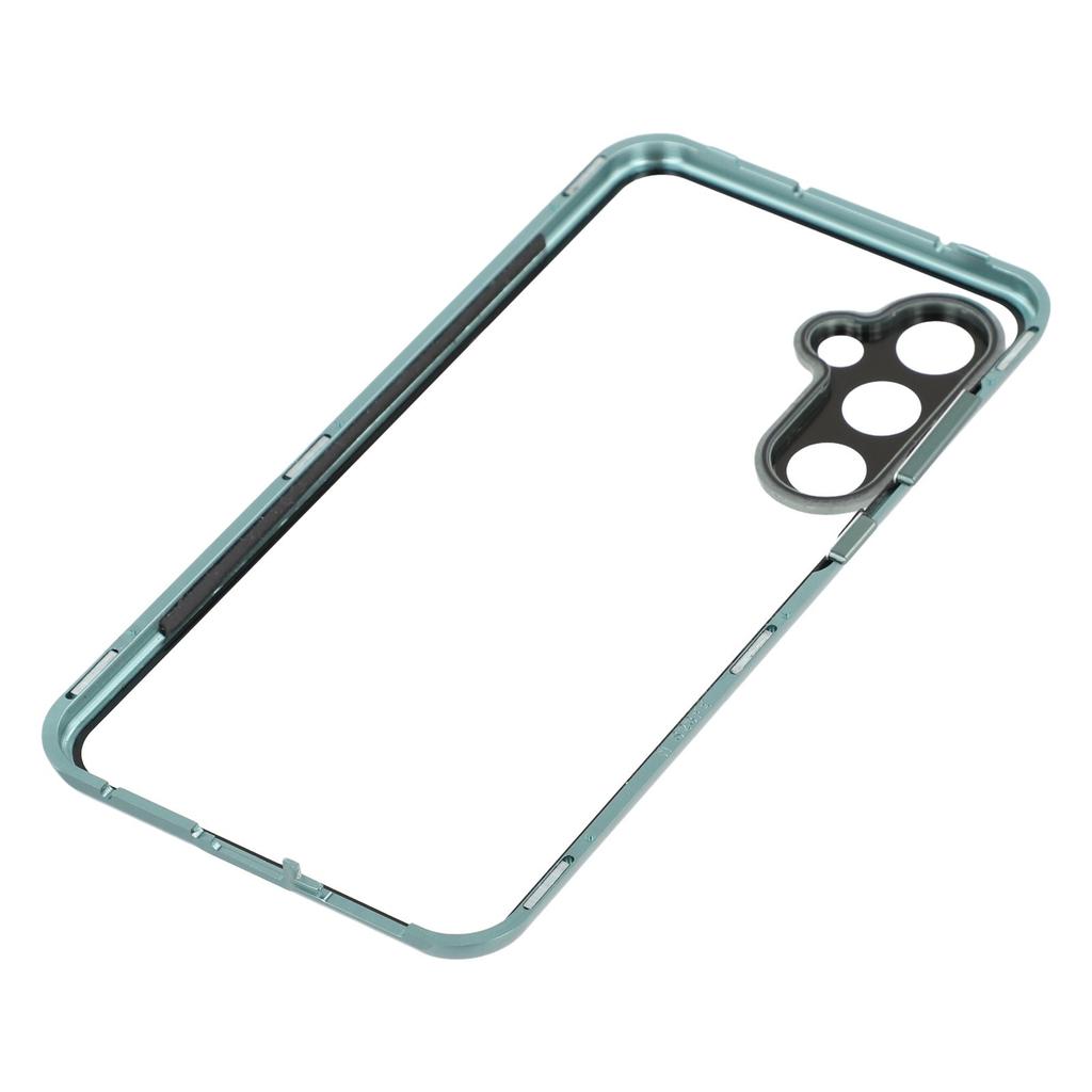 For Samsung Galaxy S23 FE Case with Anti-Spy Screen Protector/Lens Film Tempered Glass Metal Phone Cover
