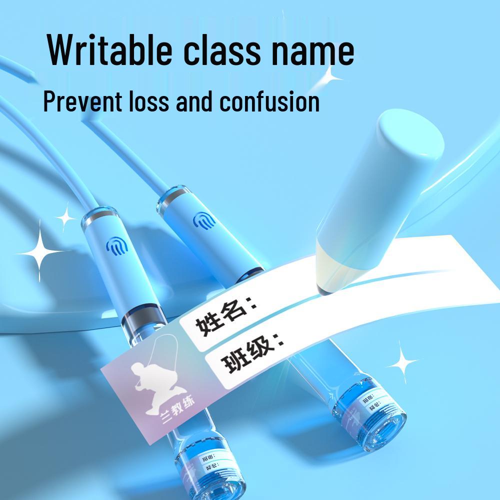 Transparent Double Bearing Jump Rope for Children - Ideal for Kindergarten, Beginners, and Students' Physical Exams and Speed Tests