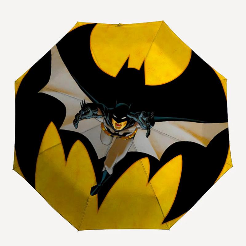 

1pc Bat Signal Automatic Folding Umbrella - Compact 8-Rib Design,Festive Gift for Friends & Family, Compact Umbrella 21139