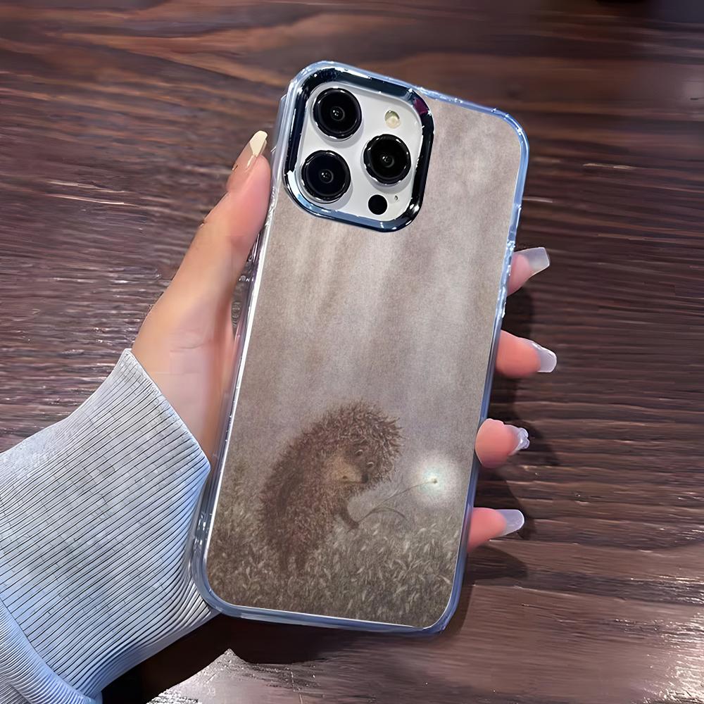 

Cute Hedgehog Phone Case For IPhone 17 Pro Max 16 15 14 Pro Max IPhone 13 Pro Max 11 Plus Transparent Cover iPhone 12