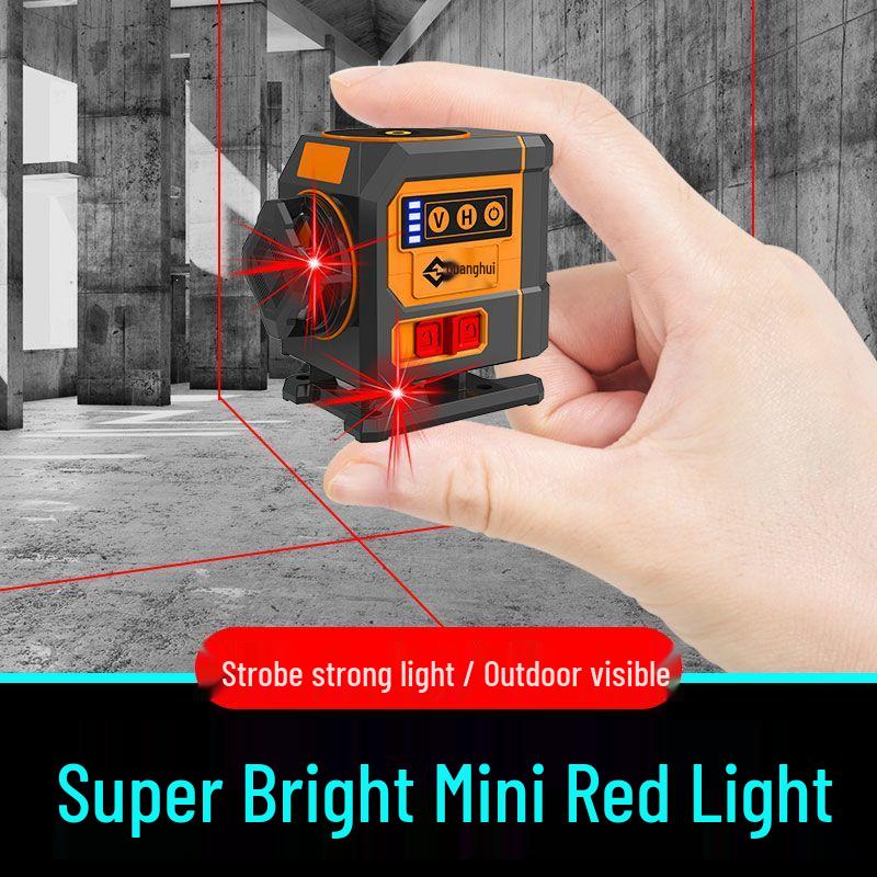 Mini High Precision Laser Level with 12 Red Light Lines and Automatic Wall Alignment