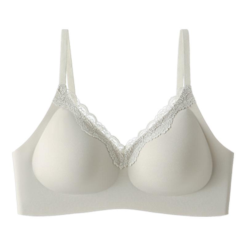 [Comfortable Lei Ping for the Buckle Version] Traceless Underwear Women's Small Breasts Gather Soft Support Lift Bra Cover