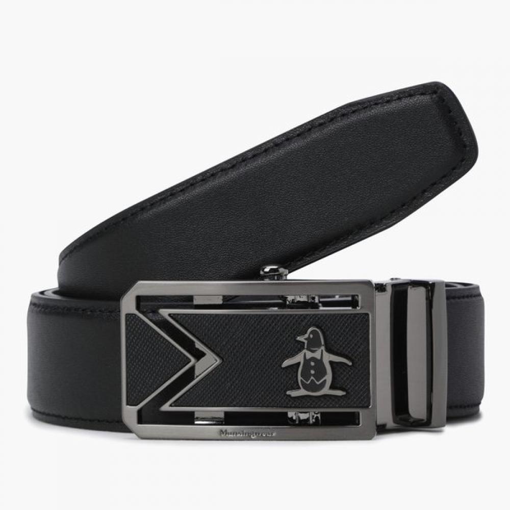 

MunSingwear Men S SeMi AutoMatic Belt Black M Mq321Mbt71 BLCK_BLCK/FR