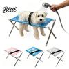 Suporte Dobrável para Lavar Animais de Estimação Rede para Higiene de Cães Estação de Lavagem com Plataforma de Malha Tabela de Aço Inoxidável com 8 Furos para Cães Gatos Cuidados Contenção