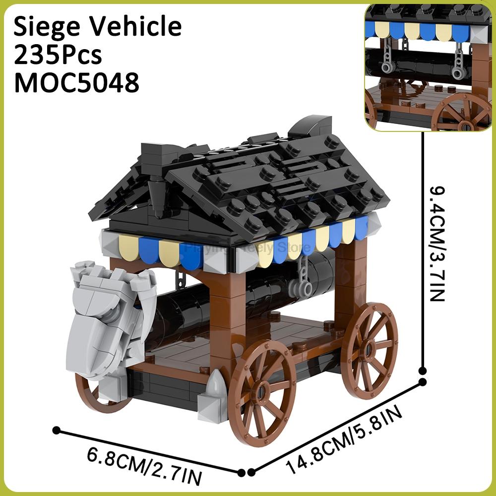 MOC Mittelalterliche Kriegssteine Kanonenwagen Waffe Katapult Armbrust Kompatible Figur Bausteine Spielzeug Für Kinder Erwachsene Freunde Geschenke