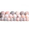 Natural Pink Smooth Round Gemstone Beads for DIY Jewelry Making