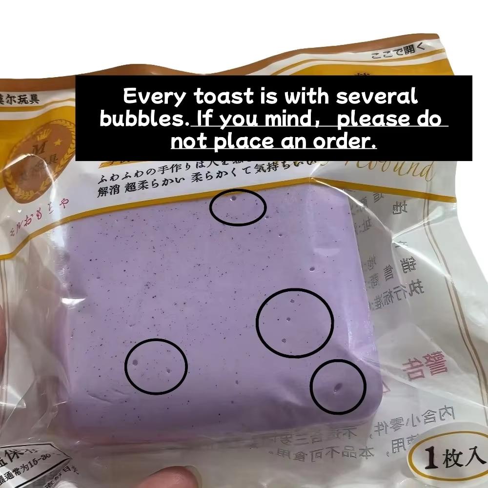 Soft Slow Rising Toast Squishy Stress Relief Fidget Toys Sticky Toast Squishy Squeeze Toys Sensory Fidget Toy For Adults Kids