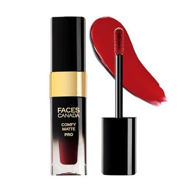FACESCANADA Comfy Matte Pro Płynna Pomadka - Rust Raisin 02, 5,5 ml | 10H Długotrwała | Intensywny Kolor | Wzbogacona Olejem Makadamia i Masłem Oliwnym