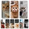 Cartoon Fun Cat Pet Dog Phone Case For Samsung Galaxy A13 A33 A35 A55 A73 A53 A23 A51 A71 A21S A31 A41 A05s A03S A15 A25 Cover