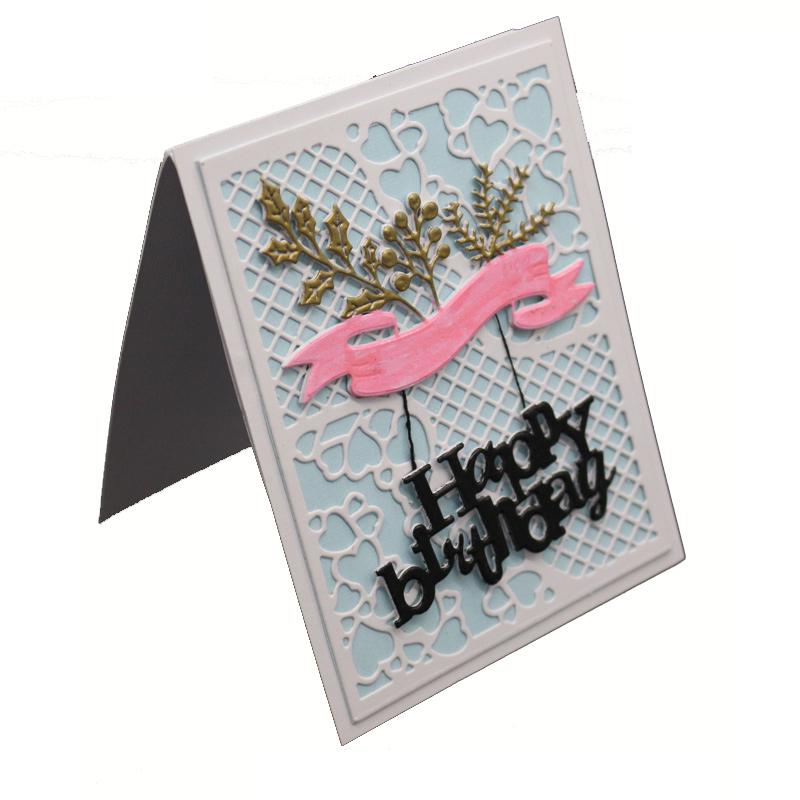 Leaves Ribbon Lace Decoration Metal Cutting Dies For DIY Scrapbooking ...