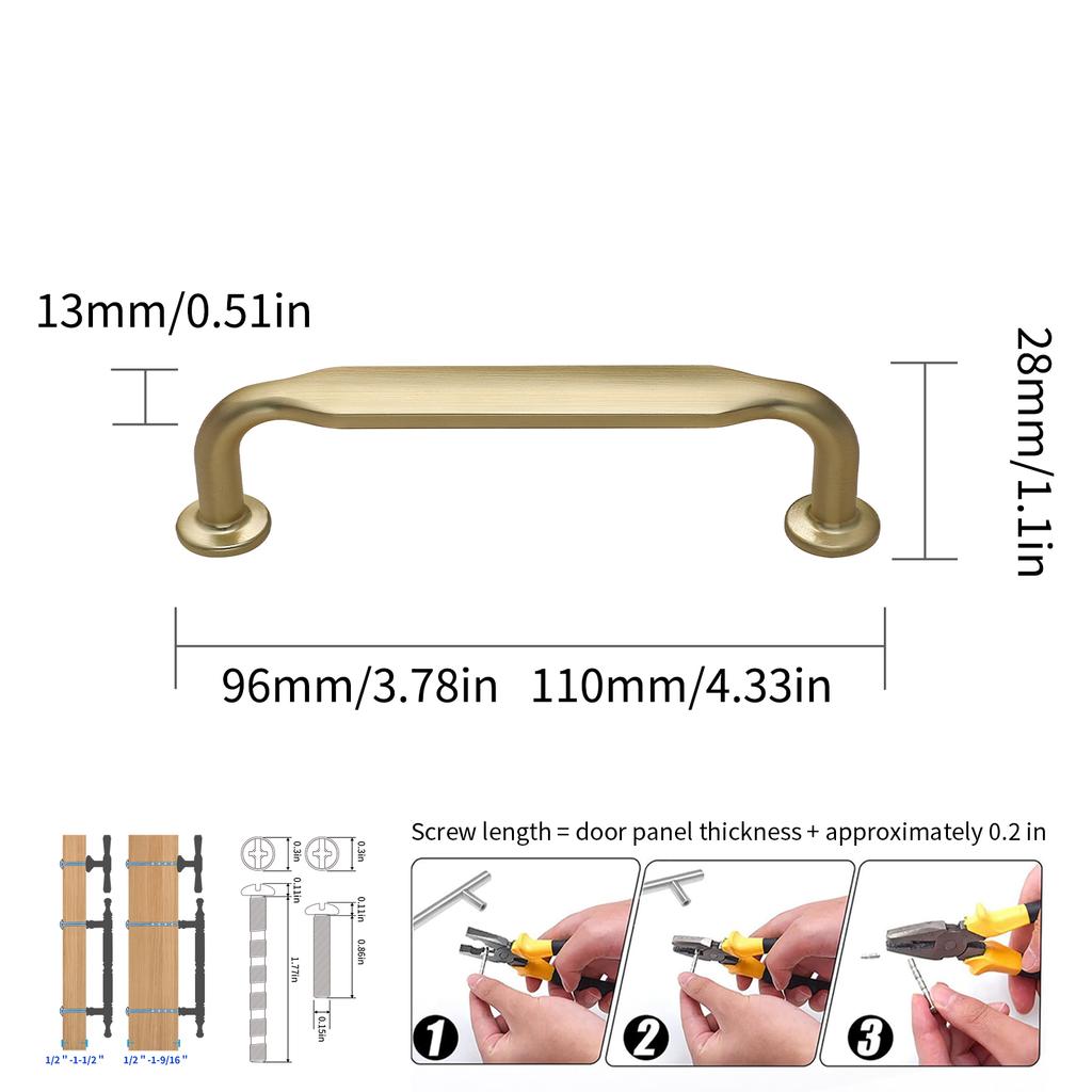Modern Minimalist Zinc Alloy Gold and Sliver Cabinet Doors Handles Luxury Furniture Cabinet Cupboard Drawers Knob Wardrobes Pull