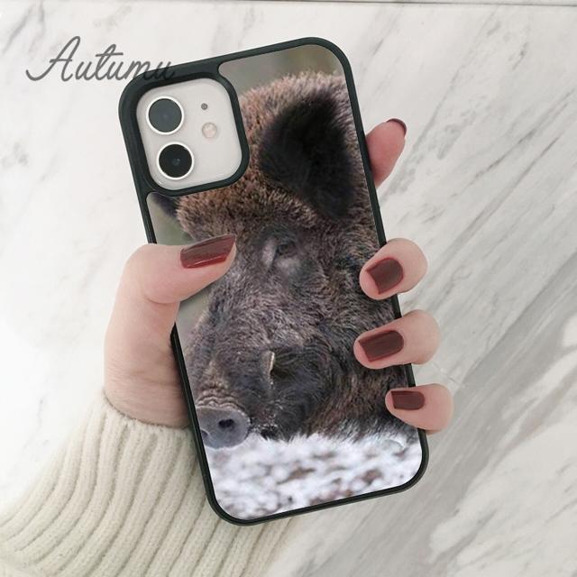 

Милый чехол для телефона Wild Boar для iPhone 11 12 13 14 Pro Max mini X XR XS SE 2020 5 6S 7 8 Plus Samsung Galaxy S21 S22 Cover shell iPhone 5 5s SE