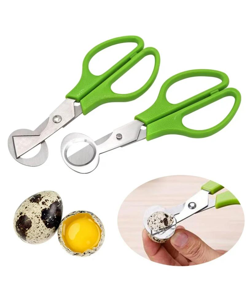 1pc Stainless Steel Quail Egg Cutter Scissors for Quail Egg Bird Egg Opener Cracker Kitchen Clipper Tool Accessories