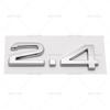 3D ABS 2.4 3.6 4.2 Letter Car Rear Trunk Tailgate Fender Door Badge Emblem Adhesive Sticker For A4 A5 A6 A7 A8 Q3 Q5 Q7