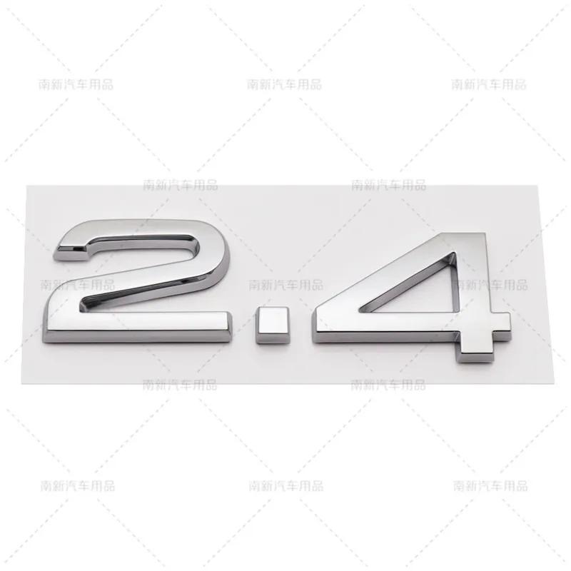 3D ABS 2.4 3.6 4.2 Letter Car Rear Trunk Tailgate Fender Door Badge Emblem Adhesive Sticker For A4 A5 A6 A7 A8 Q3 Q5 Q7