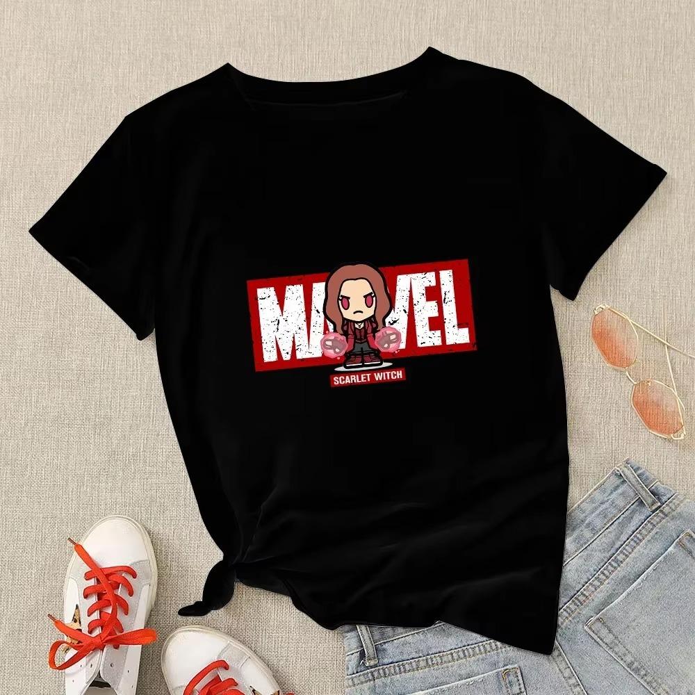 Summer T-shirts  Hipster Black Spiderman Shirt Streetwear Harajuku T Shirt Short Sleeve Tops Tee Clothes For Women